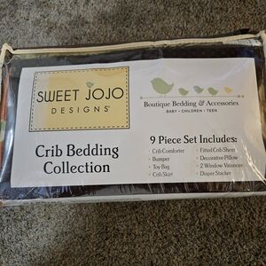 Sweet JoJo Designs Brown Crib Bedding Collection - 9 Piece Set